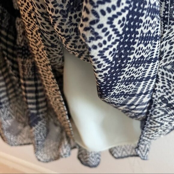 Rebecca Minkoff Nicky tribal print neck tie dress summer boho size large - Picture 6 of 7